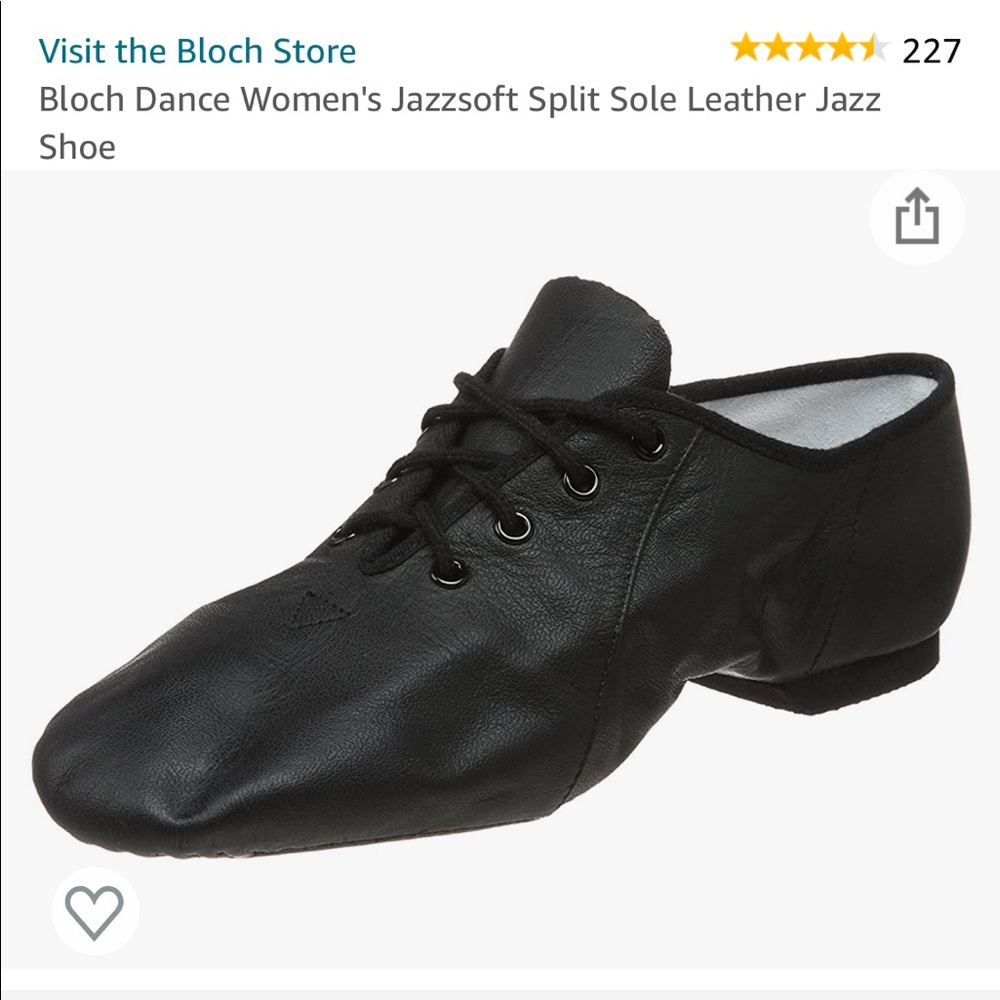 Bloch jazz shoes size 9 black
